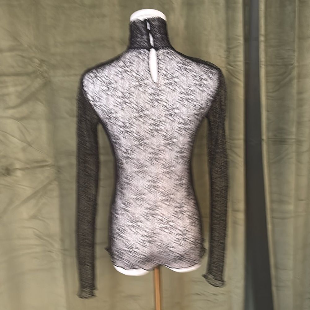 Jonathan  Simkhai Hali Black Lace Turtleneck Top, XS - Picture 9 of 11